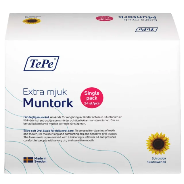TePe Ekstra Blød Mundsvamp (24 stk)