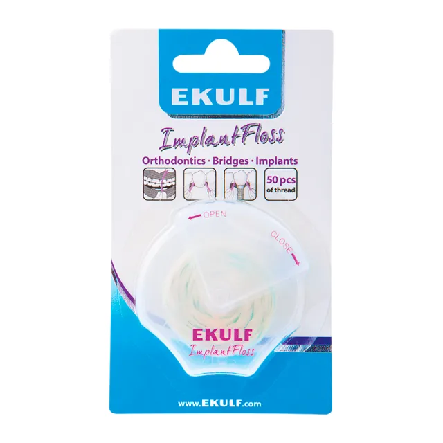 Ekulf Implant Floss Tandtråd (50 stk)