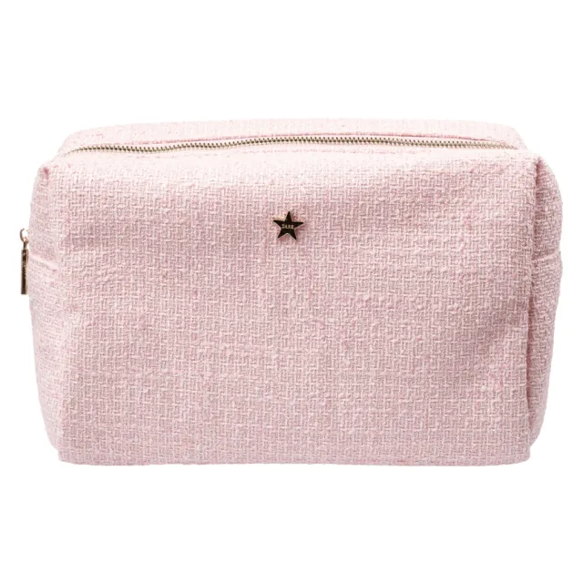 DARK Tweed Make-Up Pouch Large Cotton Candy