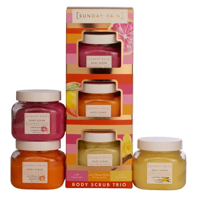 Sunday Rain Mini Scrub Trio