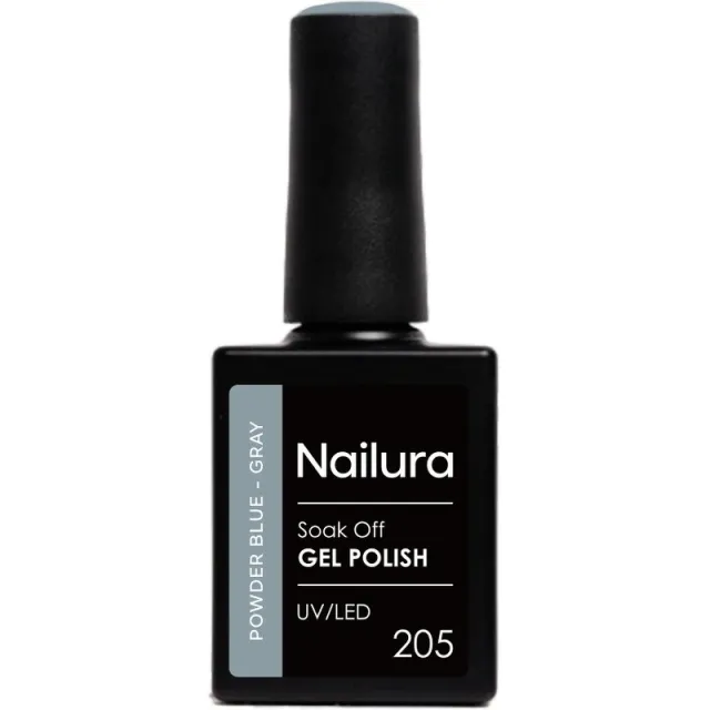 Nailura Gel Polish 10 ml - 205 Powder Blue Gray