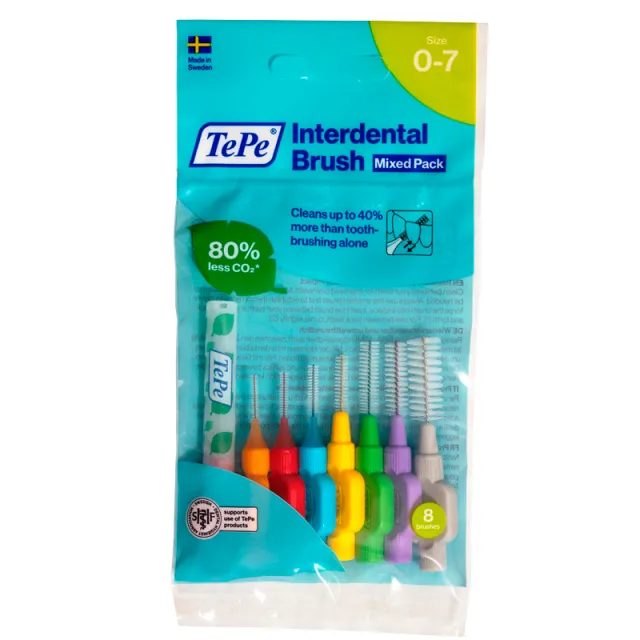 TePe Mellemrumsbørste Extra Soft Mixed Pack (8 stk)
