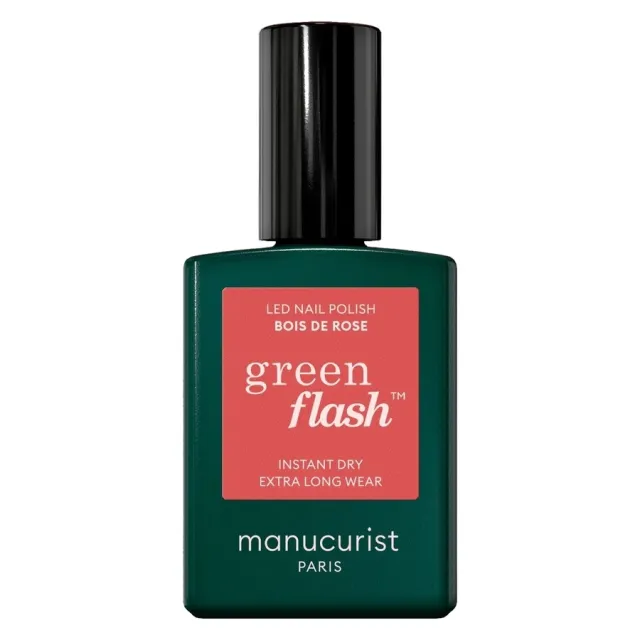 Manucurist Green Flash Led Nail Polish Bois de Rose 15ml