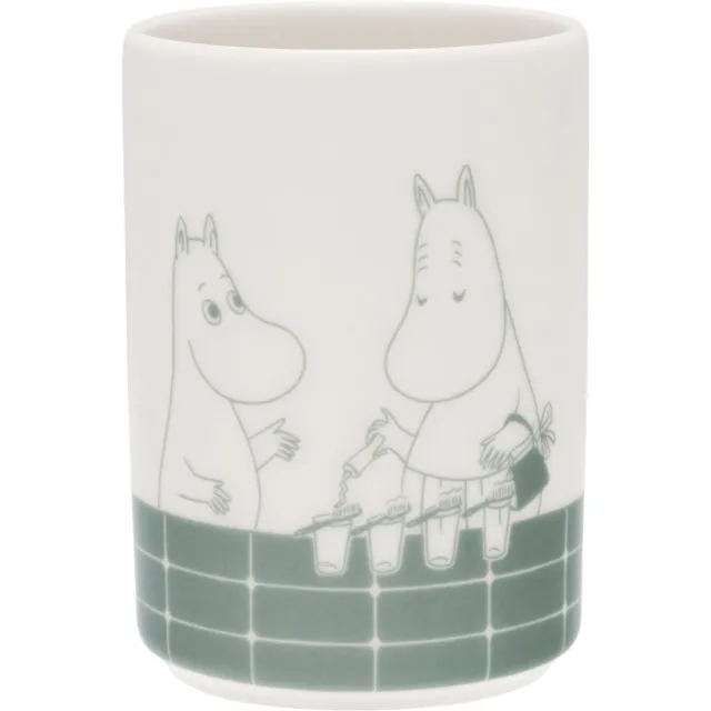 Moomin Arabia Tandbørsteholder, Badetid