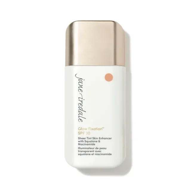 Jane Iredale Glow Fixation SPF 30 Sheer Tint - Light to Light Medium, 40ml.