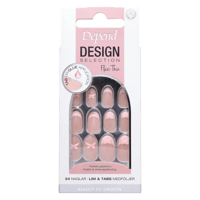 Depend Design Selection Pink Bow Oval 1stk