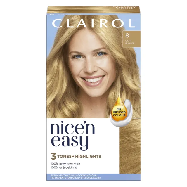 Clairol Nice'n Easy 8 Light Blonde