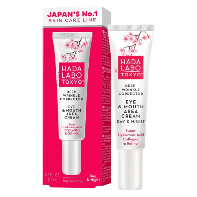 Hada Labo Tokyo Deep Wrinkle Corrector Eye & Mouth Area Cream 15m