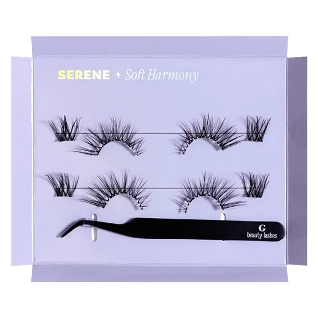 Press & Go Half & Corner Underlashes Serene Black & Brown