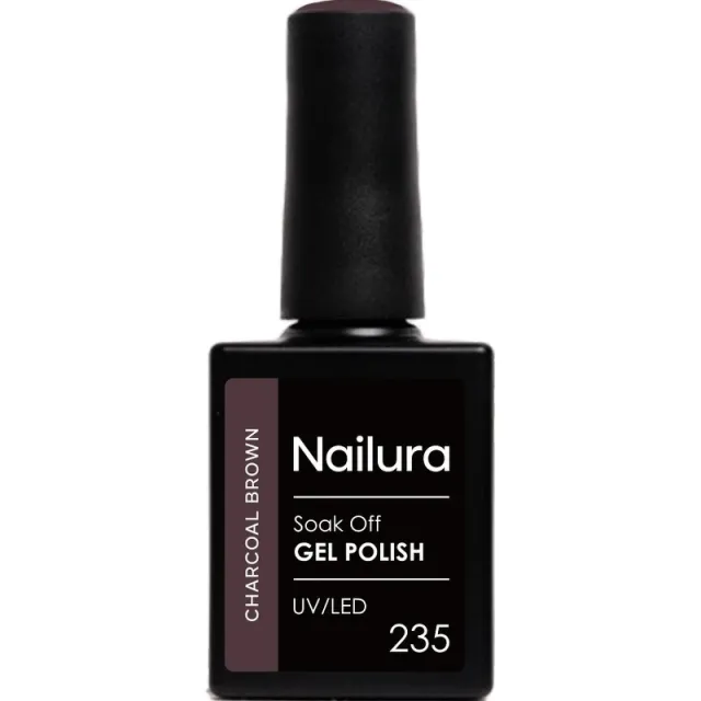 Nailura Gel Polish 10 ml - 235 Charcoal Brown
