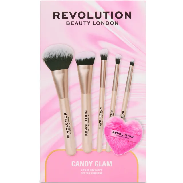 Makeup Revolution Candy Glam Brush Gaveæske (Limited Edition)