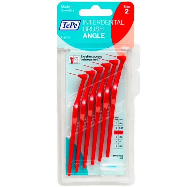 TePe Mellemrumsbørste Angle Rød (6 stk)
