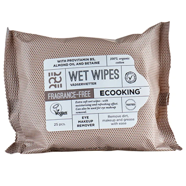 Ecooking Wet Wipes Fragrance Free (25 stk)