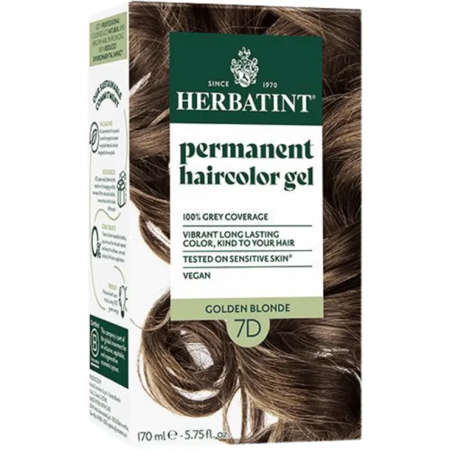 Herbatint 7D Hårfarve Golden Blonde (170 ml)