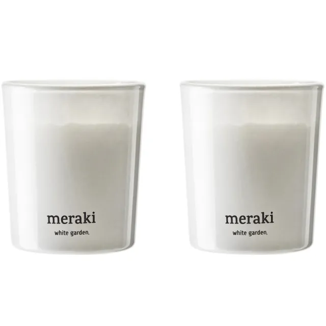 Meraki Scented Candle - White Garden 2 x 60 g