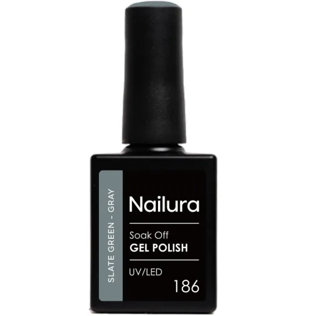 Nailura Gel Polish 10 ml - 186 Slate Green Gray