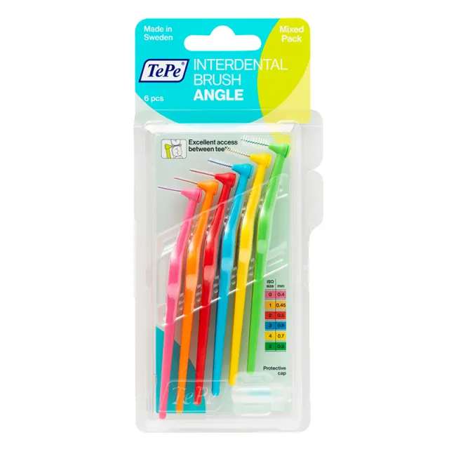 TePe Mellemrumsbørste Angle Mixed Pack (6 stk)