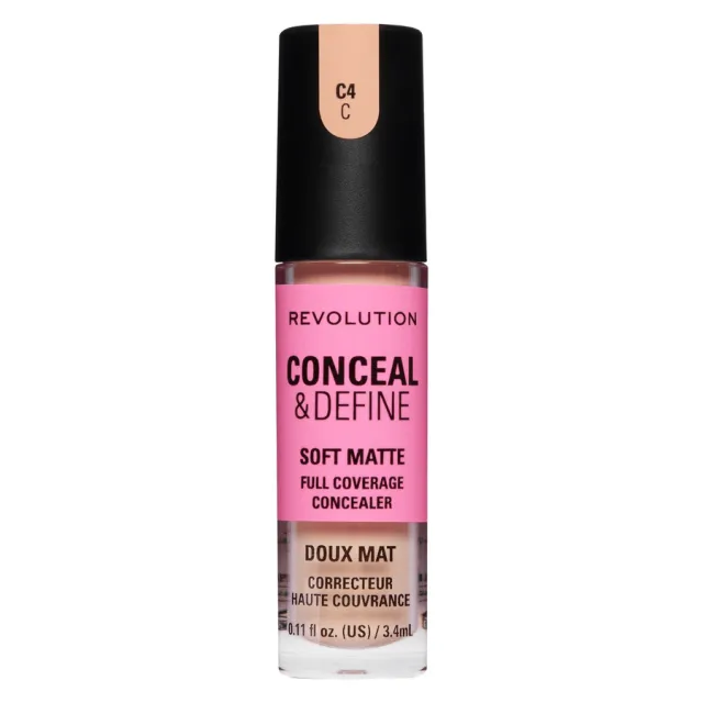 Revolution Conceal and Define Full Coverage Concealer C4C 3,4 ml