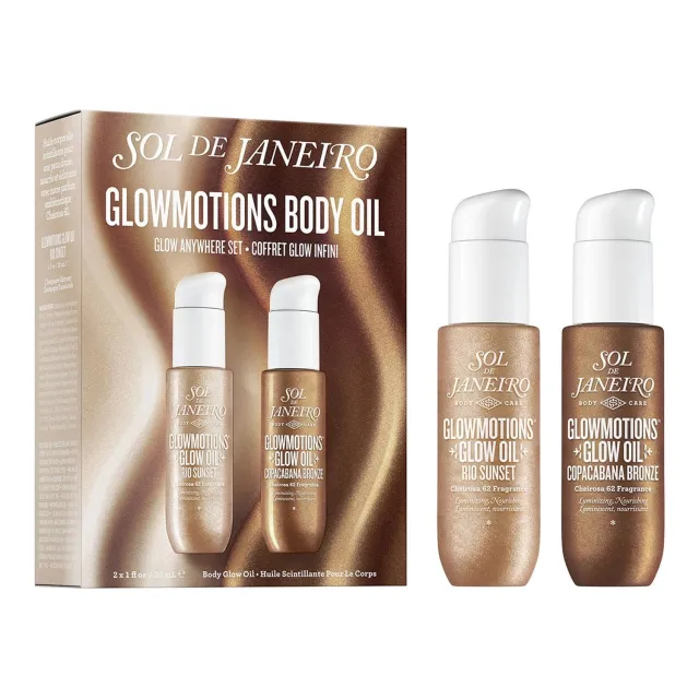 Glowmotions Set Sæt med Glitrende og Nærende Kropsolier