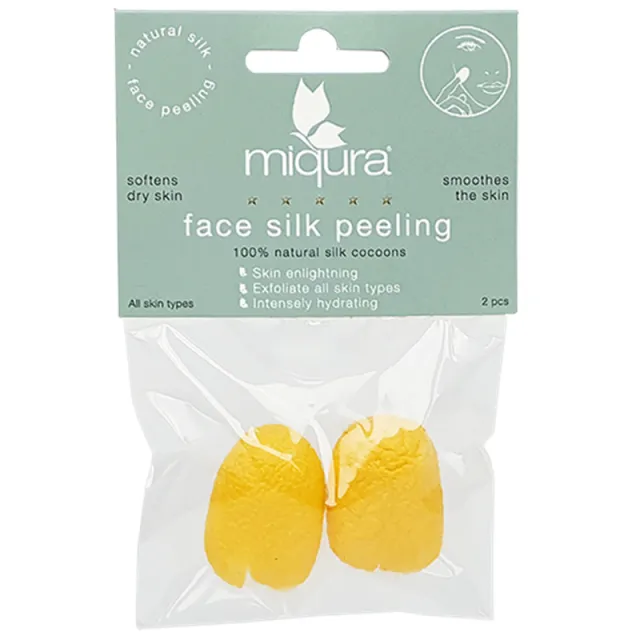 Miqura Face Silk Peeling - Silk Cocoons (2 stk)