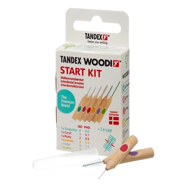 Tandex Woodi Mellemrumsbørster Start Kit (6 stk)
