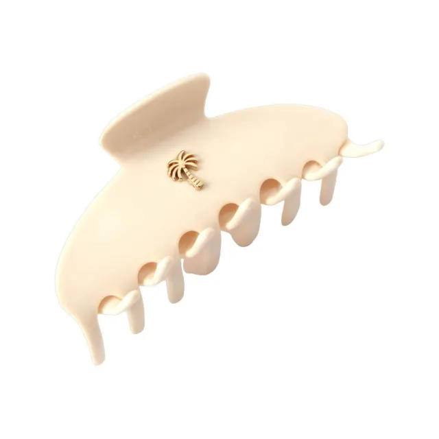 Fan Palm Hair Clips Ivory