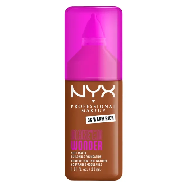 NYX Professional Makeup Make Em Wonder Foundation 36 Warm Rich 25