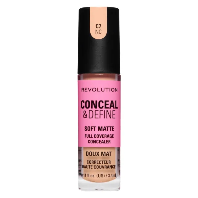 Revolution Conceal and Define Full Coverage Concealer C7NC 3,4 ml