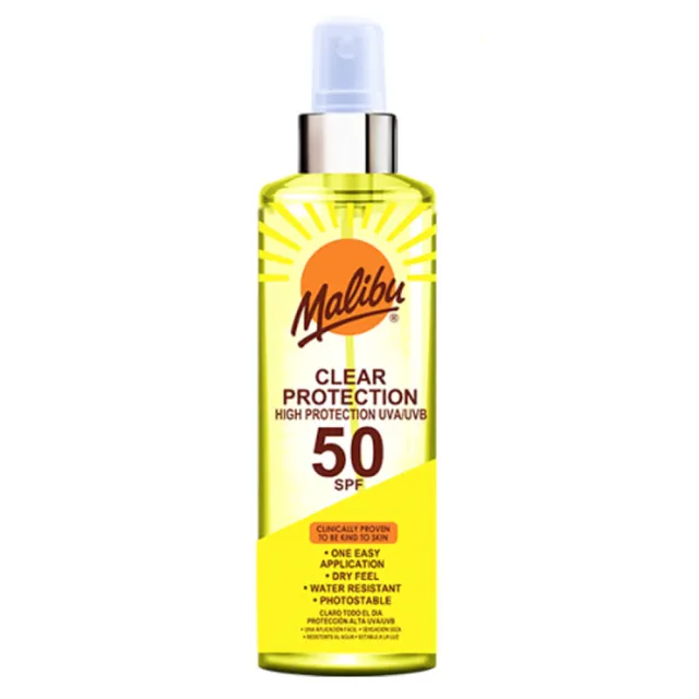 Malibu Clear Protection Sun Spray SPF 50 250 ml