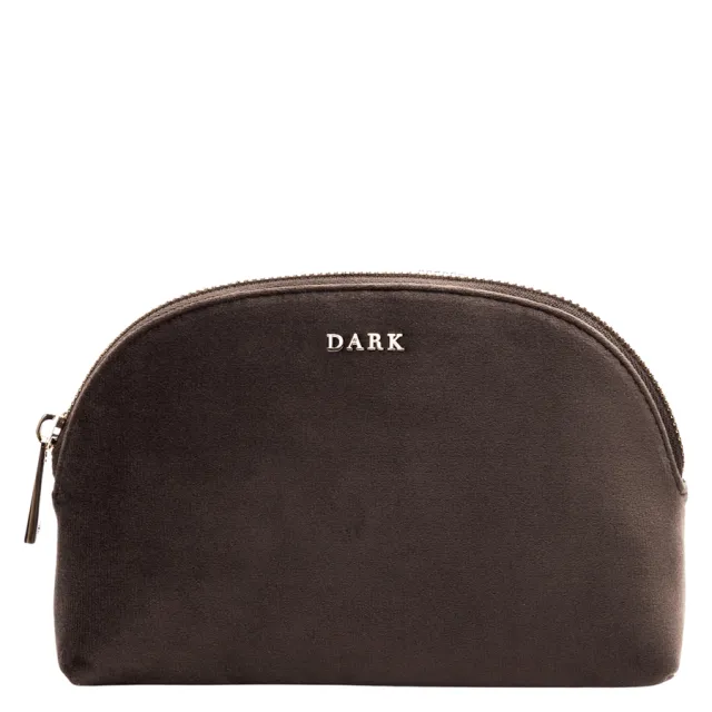 DARK Velvet Make-Up Pouch Small Chocolate Brown