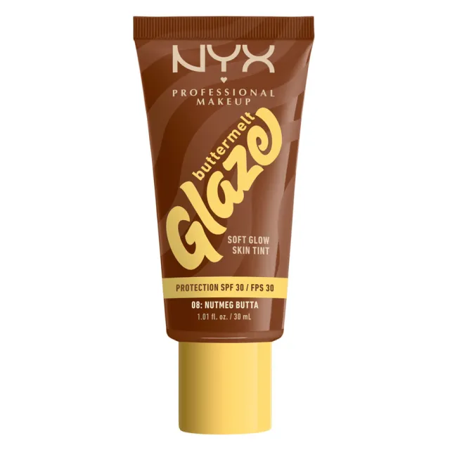 NYX Professional Makeup Buttermelt Glaze SPF30 Foundation 08 Nutm