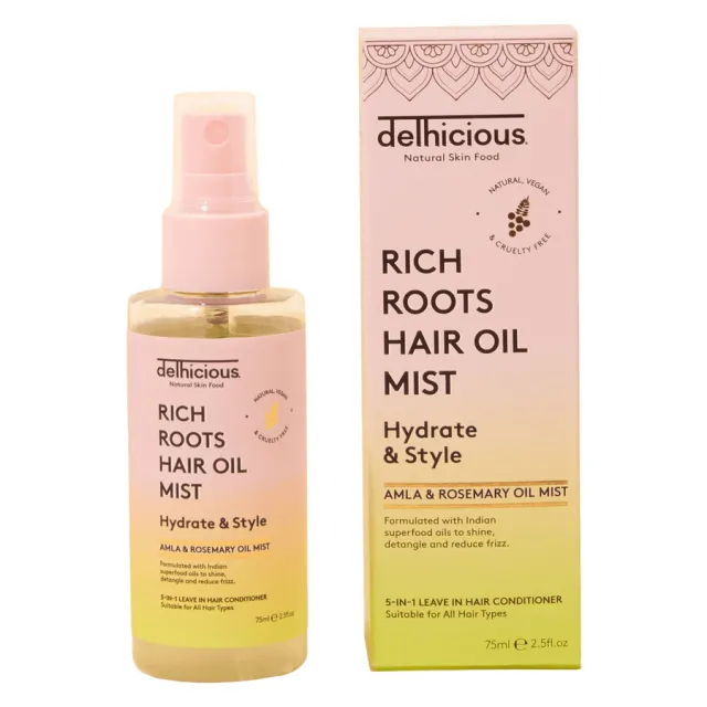Delhicious Rich Roots 5-in-1 Hair Oil Mist Leave In Conditioner 7