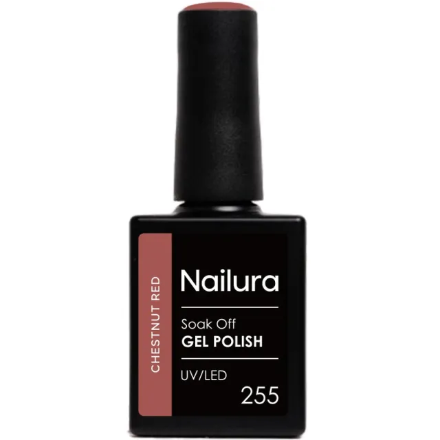 Nailura Gel Polish 10 ml - 255 Chestnut Red