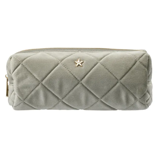 DARK Velvet Quilted Tool Pouch Milieu Green