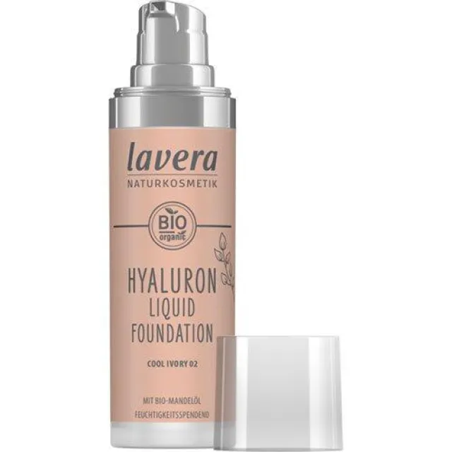 Lavera Foundation Cool Ivory 02 Hyaluron Liquid, 30ml.
