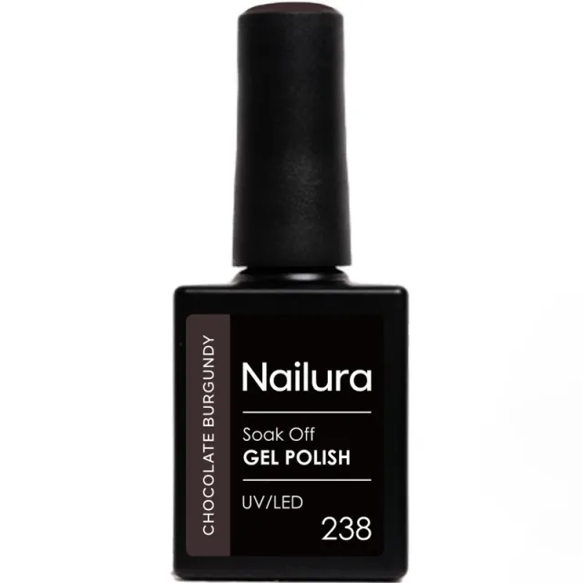 Nailura Gel Polish 10 ml - 238 Chocolate Burgundy