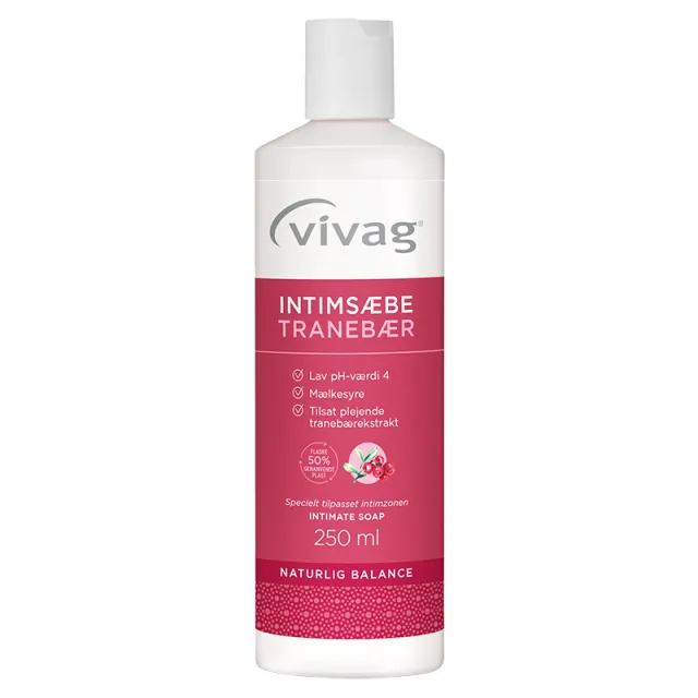 Vivag Intimsæbe Tranebær (250 ml)