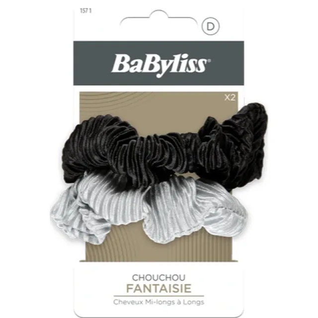 BaByliss Accessories Scrunchie Pleated 2 pieces