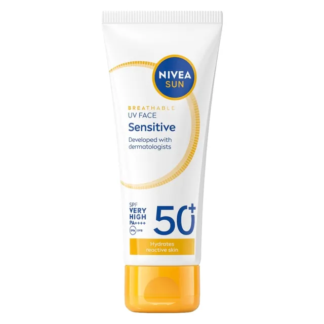 NIVEA Sun UV Face Sensitive Cream SPF 50+ 40ml