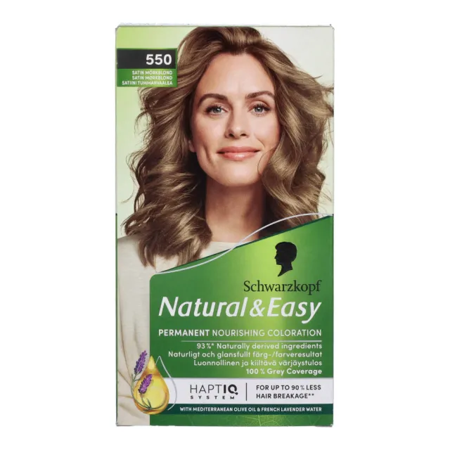 Schwarzkopf Natural & Easy 550 Satin Mørkeblond 60 ml