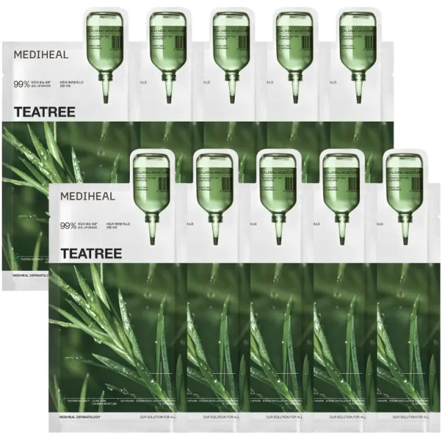 Mediheal Teatree Essential Mask Calming Moisture 10 pieces
