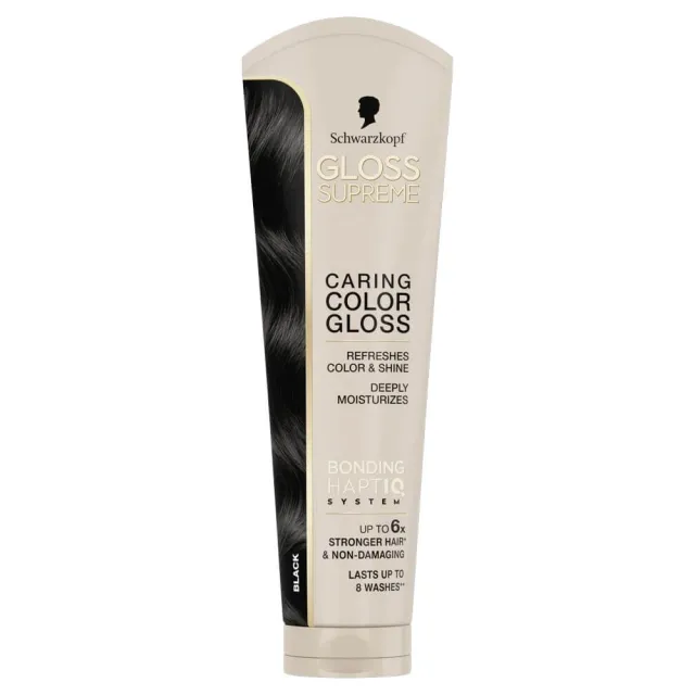 Schwarzkopf Gloss Supreme Caring Color Gloss Black 145 ml