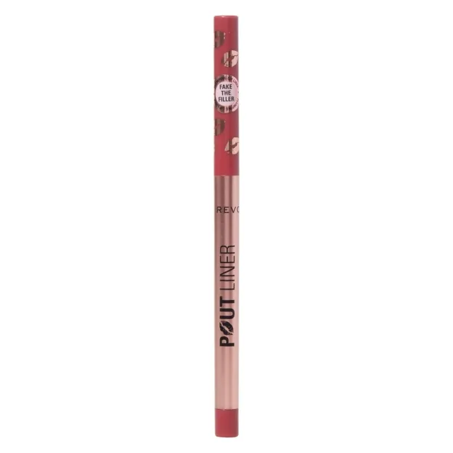 Revolution Beauty Pout Liner Plumping Lip Liner Burnt Cherry Red