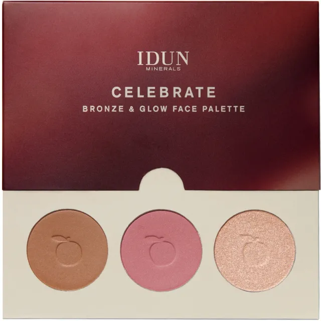 IDUN Minerals Celebrate Bronze & Glow Face Palette 7,6 g - Celebrate (Limited Edition)