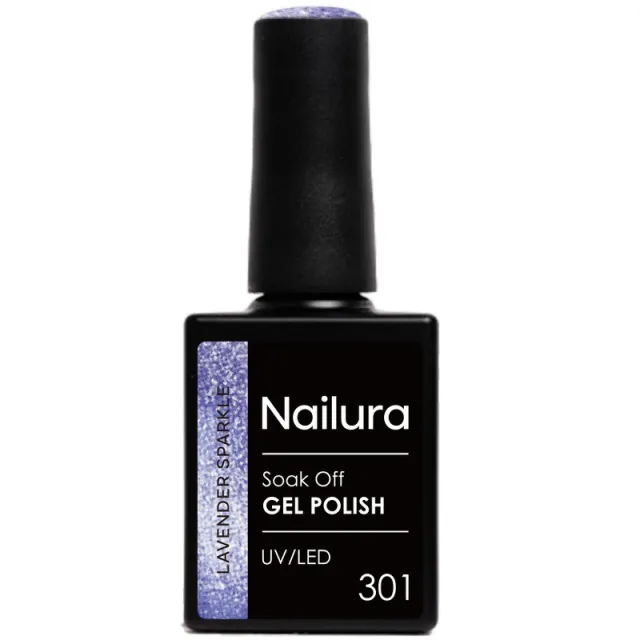Nailura Cat Eye Gel Polish 10 ml - 301 Lavender Sparkle