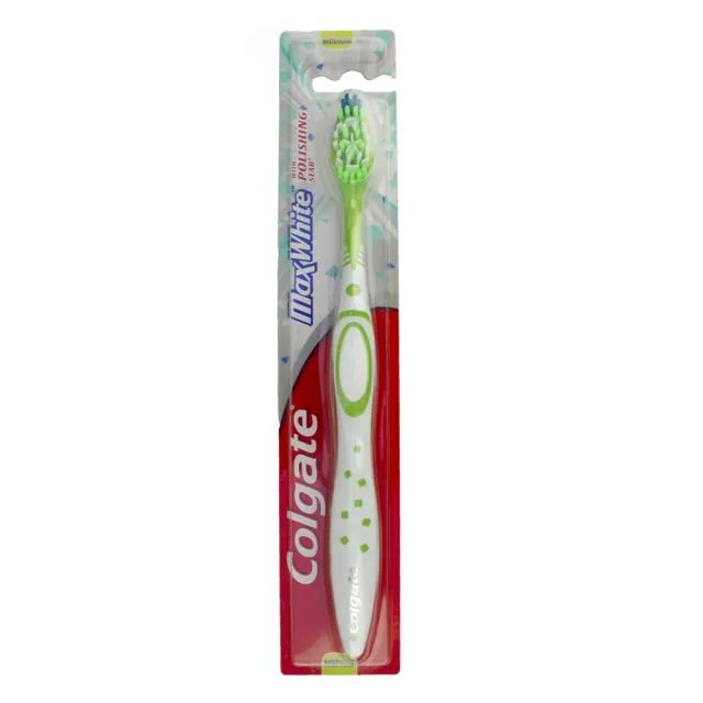 Colgate MaxWhite Tandbørste - Medium - Assorteret