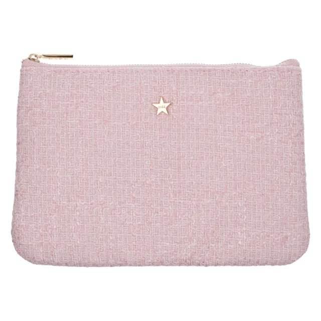 DARK Tweed Small Pouch Cotton Candy
