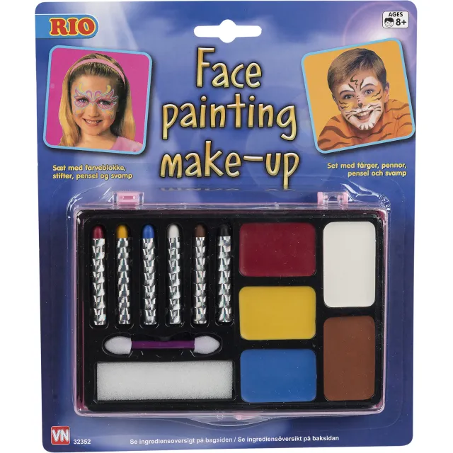 Ansigtsmakeup 6xstift mm