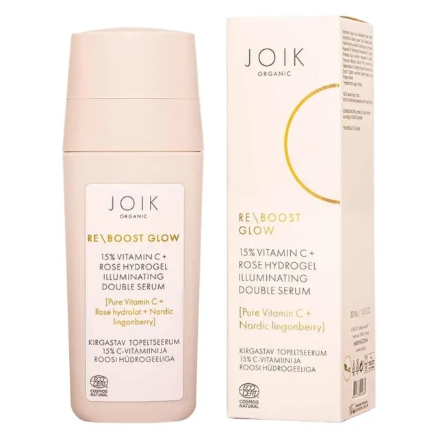 JOIK Organic Re-Boost Glow 15 % C-Vitamin & Rose Hydrogel Illumin