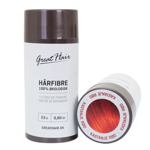 Great Hair Hårfibre (Kastanje rød)